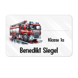 Heftaufkleber - Feuerwehr 112
