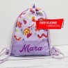 Mini Turnbeutel - Schnecke lila