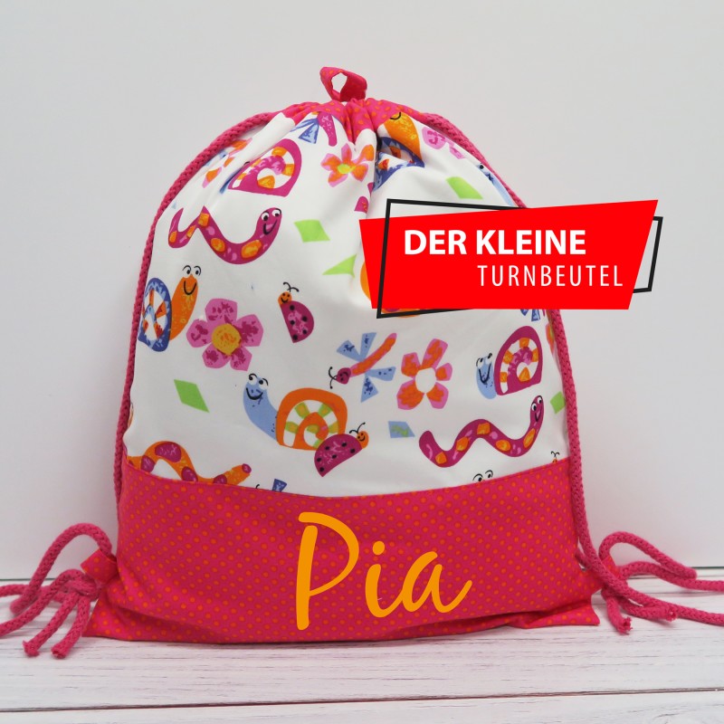 copy of Mini Turnbeutel - Schnecke pink