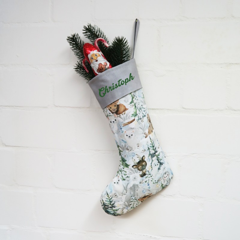 Nikolausstiefel - Weihnachts-Winterwelt Tiere