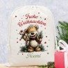 Nikolaussack Geschenkesack - Bär Zuckerstange