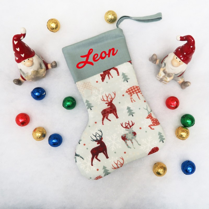 Mini - Nikolausstiefel -  Hirsche