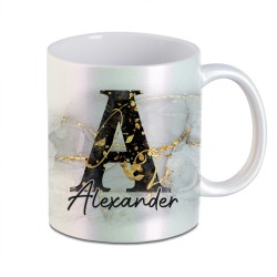 Tasse - Black and Gold Initalie