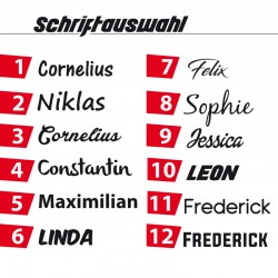 Turnbeutel mit Namen - Hasenmädchen gepunktet