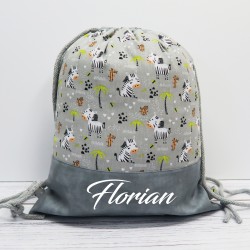 Mini Turnbeutel - Zebraliebe