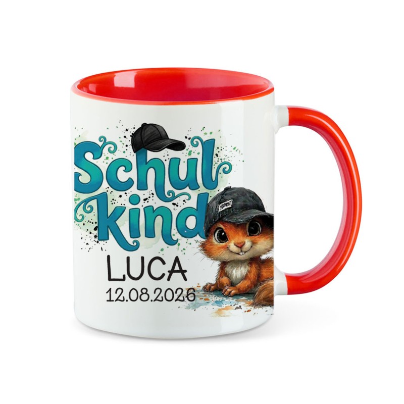 Tasse - Schulkind Eichhörnchen
