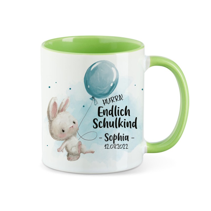 Tasse - Schulkind Hase Ballon