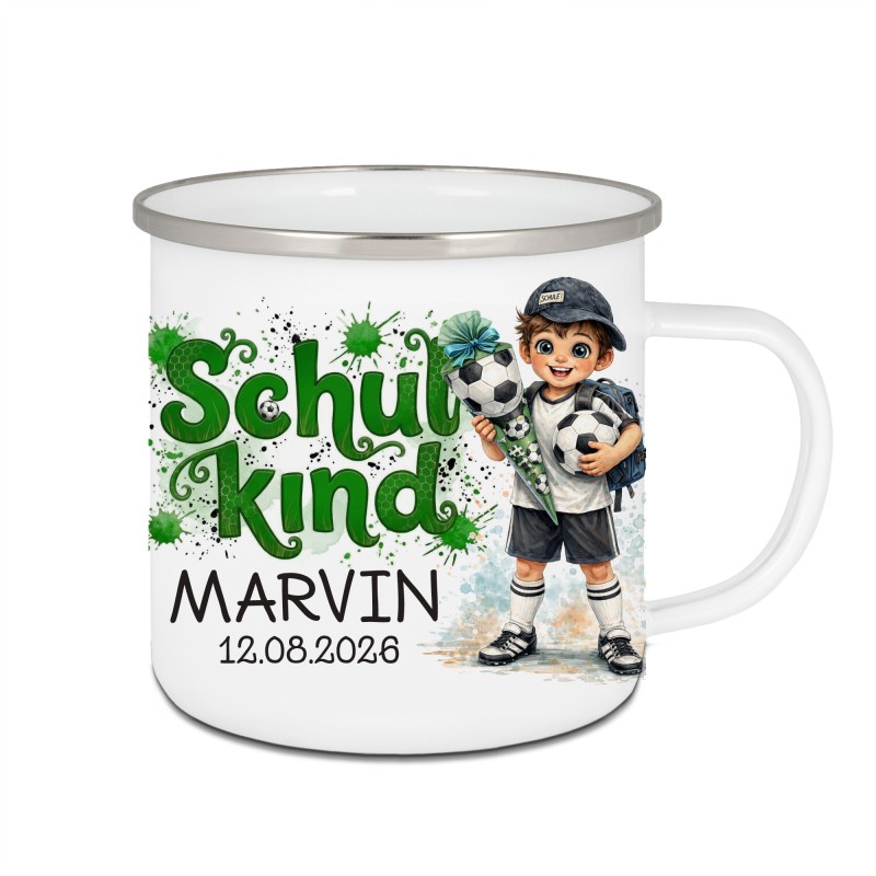 Tasse - Schulkind Fußballspieler