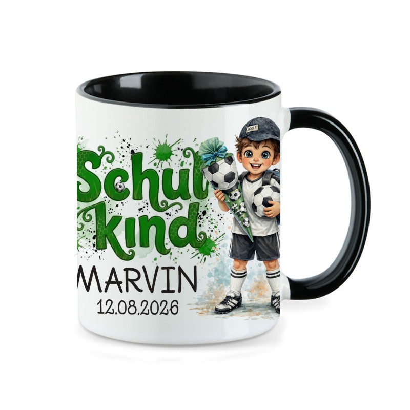 Tasse - Schulkind Fußballspieler