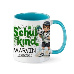 Tasse - Schulkind Fußballspieler