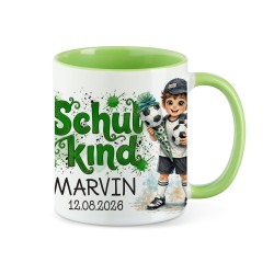 Tasse - Schulkind Fußballspieler