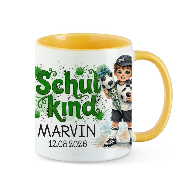 Tasse - Schulkind Fußballspieler