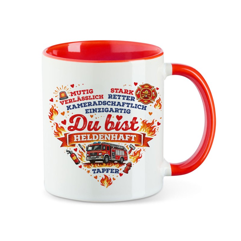 Tasse - Feuerwehr Herz