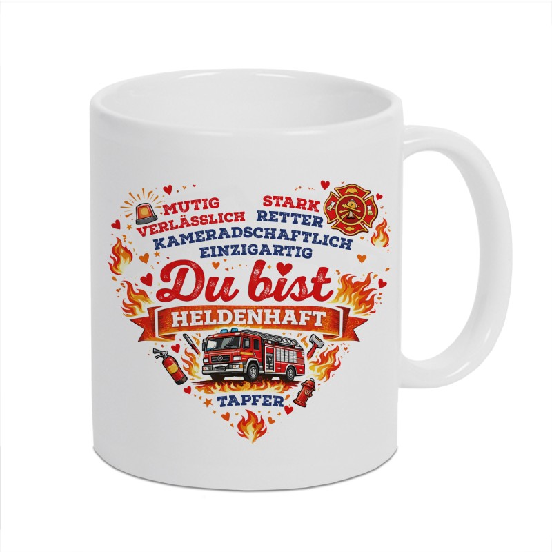 Tasse - Feuerwehr Herz