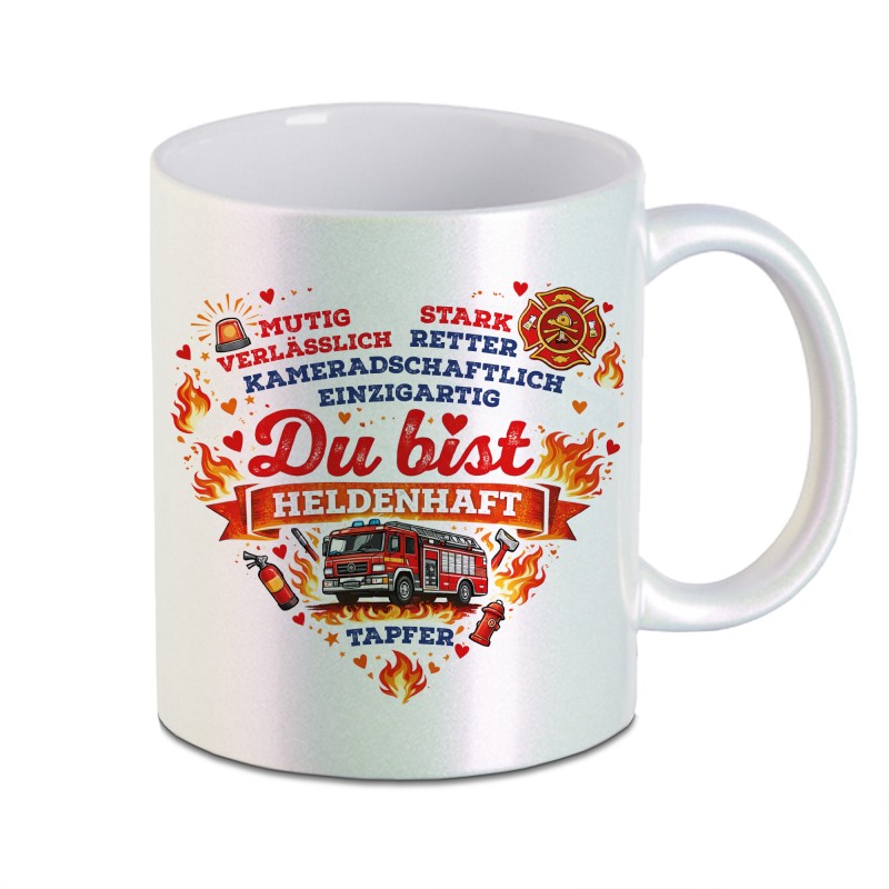 Tasse - Feuerwehr Herz