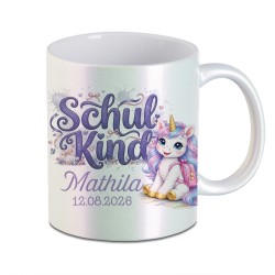 Tasse - Einhorn Schultasche