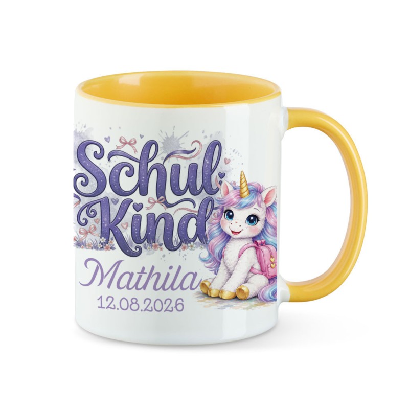 Tasse - Einhorn Schultasche