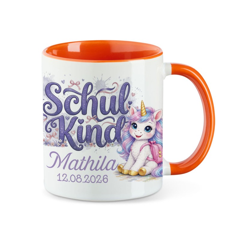 Tasse - Einhorn Schultasche