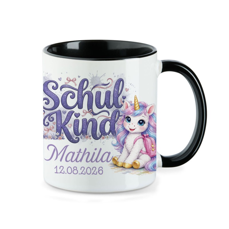 Tasse - Einhorn Schultasche