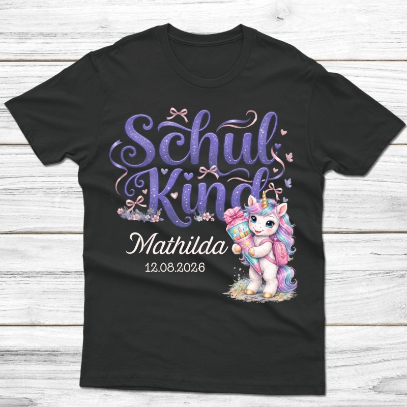 Schulkindshirt - Einhorn Schultüte