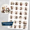 Adventskalenderzahlen / Cute Winter Animals