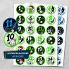 Adventskalenderzahlen Floorball