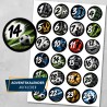 Adventskalenderzahlen Fußball