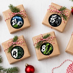 Adventskalenderzahlen Fußball