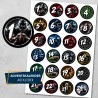 Adventskalenderzahlen American Football