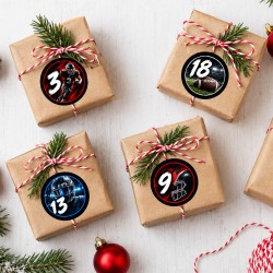 Adventskalenderzahlen American Football
