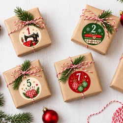 Adventskalenderzahlen Nähen