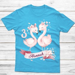Geburtstagsshirt - Flamingos