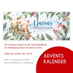 Adventskalender - Cuddly Hase und Bär